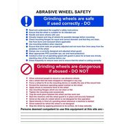 A3 Danger Abrasive Wheels Sign